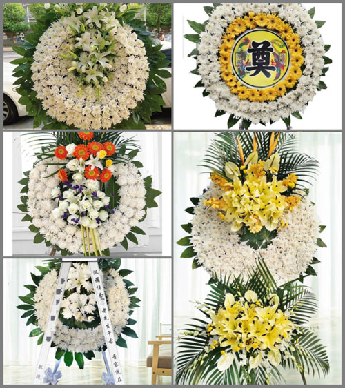 湖南永州祁阳县文明镇青云村花圈速递